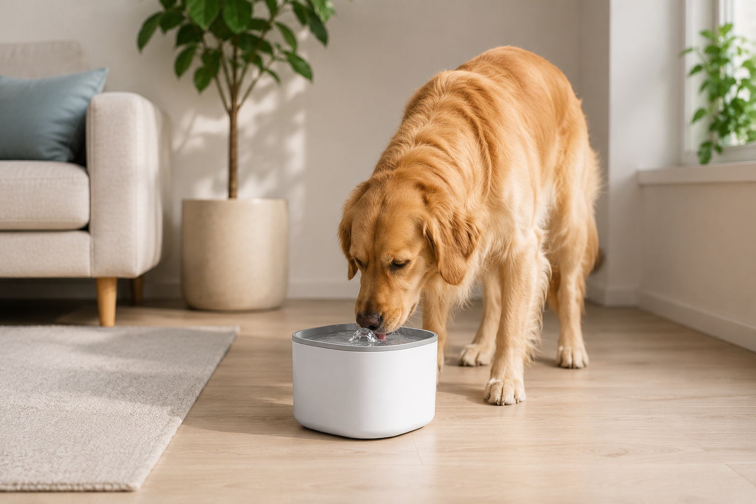 Smart Pet Water Fountain – 3L  + (Filter pack 6 months)